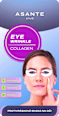 Protivrásková textilná maska pod oči Eye Wrinkle Collagen ASANTE