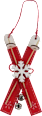 lyže červené k zavěšení MOREX