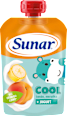 Cool ovocný příkrm v sáčku banán, meruňka a jogurt Sunar