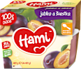 Ovocný príkrm 100% ovocie, slivka a jablko Hami