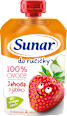 příkrm v sáčku Jahoda & jablko Sunar