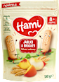 dětské sušenky s příchutí jablka a broskve Hami