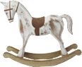 houpací kůň bílo-hnědý MOREX