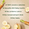 BIO ovocná kapsička jablko, jahoda, čučoriedka 4m+ Sunar