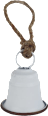 zvoneček k zavěšení bílý MOREX