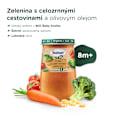 BIO príkrm zelenina, celozrnné cestoviny, olivový olej 8m+ Sunar