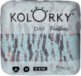 Plienky Day veľkosť M (5 - 8 kg) - pierka Kolorky