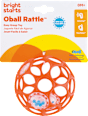 Ohybná loptička Oball Rattle - 0 m+, oranžová Oball