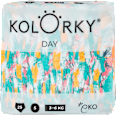 Plienky Day veľkosť S (3 - 6 kg) - štetce Kolorky