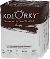 Nočné plienkové nohavičky Deluxe Velvet Sleepy - XL (12-16 kg) Kolorky