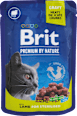 Krmivo pre kastrované mačky v kapsičke Premium By Nature s jahňacím mäsom Brit