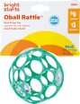 Ohybná loptička Oball Rattle - 0 m+, tyrkysová Oball