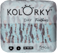 Plienky Day veľkosť L (8 - 13 kg) - pierka Kolorky