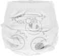 Nočné plienkové nohavičky Deluxe Velvet Sleepy - L (8-13 kg) Kolorky