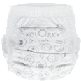 Nočné plienkové nohavičky Deluxe Velvet Sleepy - XL (12-16 kg) Kolorky