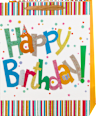 Ukrasna poklon kesa Happy Birthaday - narandžasta Nexus