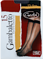Gambaletto 15 DEN teget elastične dokolenice, 1 par Gerbi
