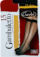 Gambaletto 15 DEN crne elastične dokolenice, 1 par Gerbi