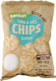 Nesmažené kukuričné a ryžové čipsy Salted benlian