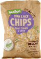 Nesmažené kukuričné a ryžové čipsy Sour Cream & Chive benlian