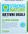 AKTIVNI UGALJ za zdrav stomak, 10 kapsula - dodatak ishrani STRONG NATURE