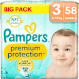 Windeln Premium Protection Gr.3 Midi (6-10kg), Big Pack Pampers