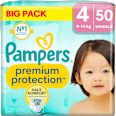Windeln Premium Protection Gr.4 Maxi (9-14kg), Big Pack Pampers