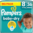 Windeln Baby Dry Gr.8 Extra Large (17+kg), Big Pack Pampers