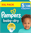 Windeln Baby Dry Gr. 5 Junior (11-16 kg) XXL-Pack Pampers baby-dry