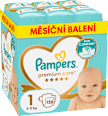 pleny, měsíční box, velikost 1 Pampers Premium Care