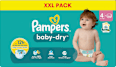 Windeln Baby Dry Gr.4 Maxi (9-14 kg), XXL-Pack Pampers