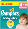 Windeln Baby Dry Gr. 4 Maxi (9-14 kg) XXL-Pack Pampers baby-dry