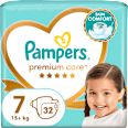 Plenice velikost 7 (15+ kg) Pampers Premium Care