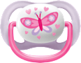 Schnuller ultra air happy Silikon, rosa/lila, 0-6 Monate PHILIPS AVENT