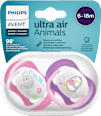 Smoczek uspokajający Ultra Air Collection (6-18m, girl) PHILIPS AVENT