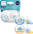 Suzete ultra air, 0-6 luni, albastru PHILIPS AVENT