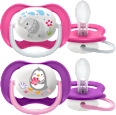 Smoczek uspokajający Ultra Air Collection (6-18m, girl) PHILIPS AVENT