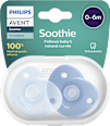 Schnuller Soothie Silikon, blau, 0-6 Monate PHILIPS AVENT