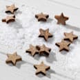 Streudeko Holzsterne, natur (25 tlg) Dekorieren & Einrichten