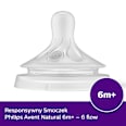 Tetina din silicon Natural Response 6+ PHILIPS AVENT