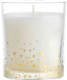 Duftkerze im Glas mit goldenen Sternchen, weiß Dekorieren & Einrichten