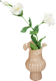 Korallenvase aus Glas rosa Dekorieren & Einrichten