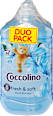 Öblítő Blue Splash duopack 136 mosáshoz Coccolino