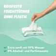 Feuchttücher plastikfreie Vorratsbox (8x54 St) NAIF