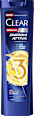 Shampoo uomo anti-forfora 3in1 energia attiva CLEAR Men