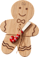 Holzbrettchen, Lebkuchenmann Dekorieren & Einrichten