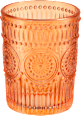 Trinkglas mit Schliff, orange Dekorieren & Einrichten