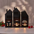 Metallwindlicht Haus, schwarz (25 cm) Dekorieren & Einrichten