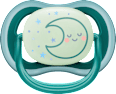 Schnuller ultra air Nighttime, grau/grün, 6-18 Monate  PHILIPS AVENT