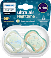 Schnuller ultra air Nightime 0-6 Monate sortiert PHILIPS AVENT